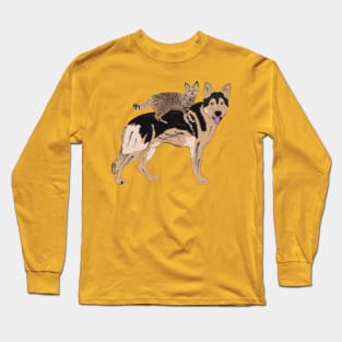 Cat and Dog Long Sleeve T-Shirt